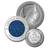 Latvian coins