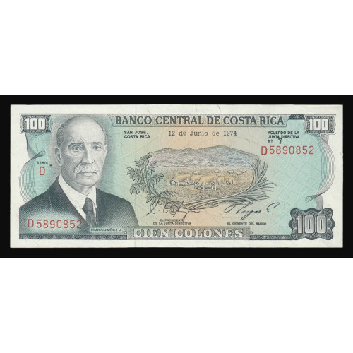 Costa Rica, 100 Colones 1974