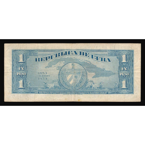 Cuba, 1 Peso 1953, C 877233 A