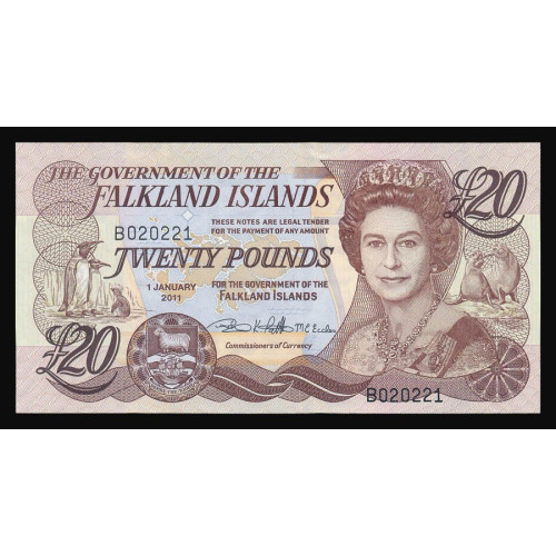 Falkland Islands, 20 Pounds 2011