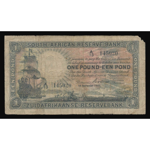 South Africa, 1 Pound 01.09.1925, A/13 145020