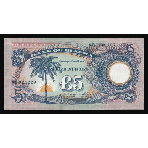 Biafra, 5 Pounds 1968, WB 0242297