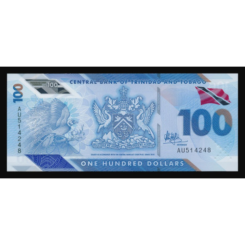 Trinidad & Tobago, 100 Dollars 2019 (Polymer)