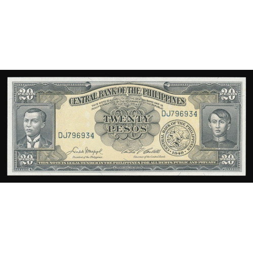 Philippines, 20 Pesos 1949