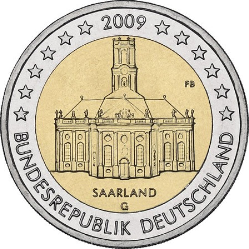 Germany, 2 Euro 2009, Saarland (J)