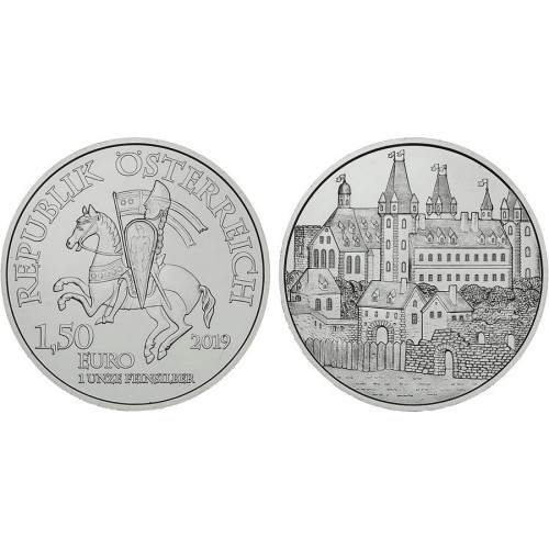 Austria, 1,50 Euro 2019, Wiener Neustadt (1 Oz)