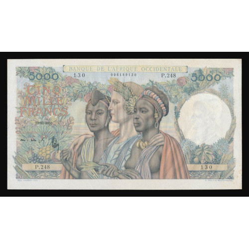 French West Africa, 5000 Francs 1950, 006189130