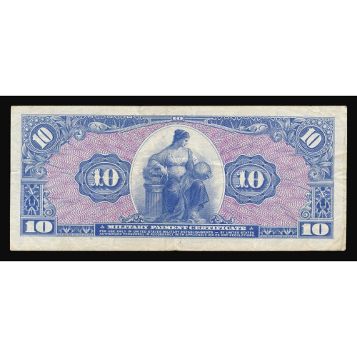 United States, MPC Series 611, 10 Dollars 1964, H 07510976 H