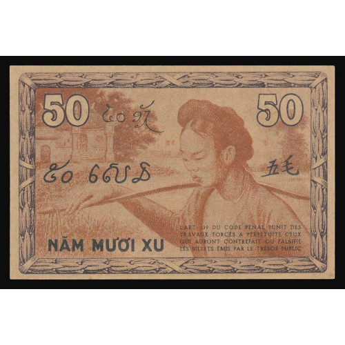 French Indo-China, 50 Cents 1939