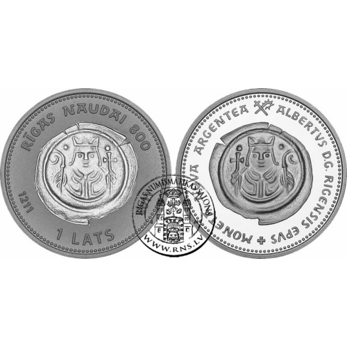 Latvia, 1 Lats 2011, Riga Money 800