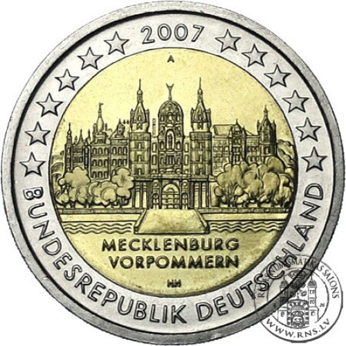 Germany, 2 Euro 2007, Mecklenburg Vorpommern (A)