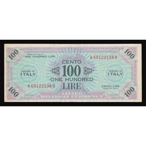 Italy, 100 Lire 1943 A, A 69122198 B