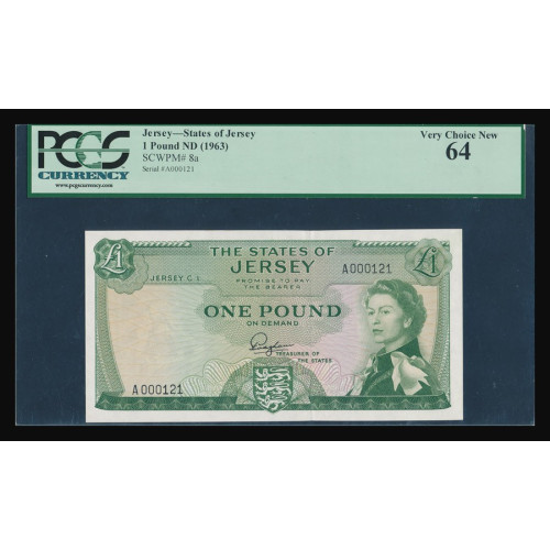 Jersey, 1 Pound 1963, A 000121