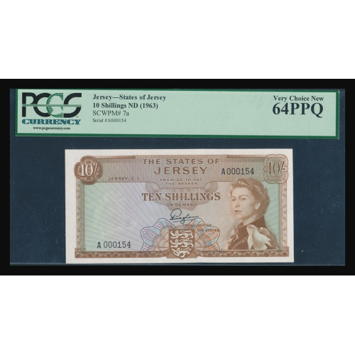 Jersey, 10 Shillings 1963, A 000154