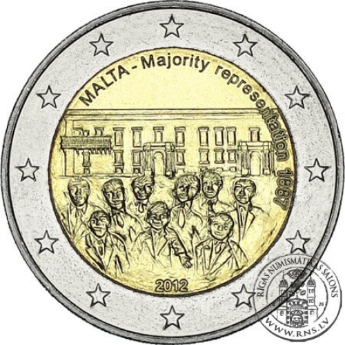 Malta, 2 Euro 2012, Majority Representation 1887