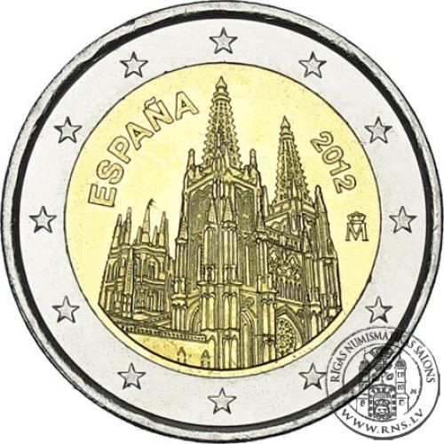 Spain, 2 Euro 2012, Burgos Cathedral