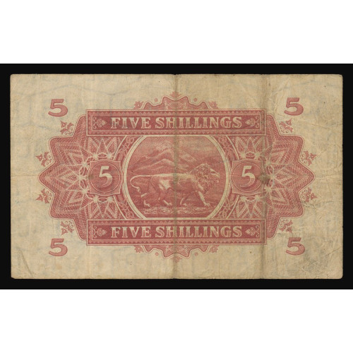 East Africa, 5 Shillings 1933, K/1 33964