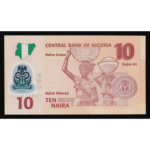 Nigeria, 10 Naira 2019 (Polymer)