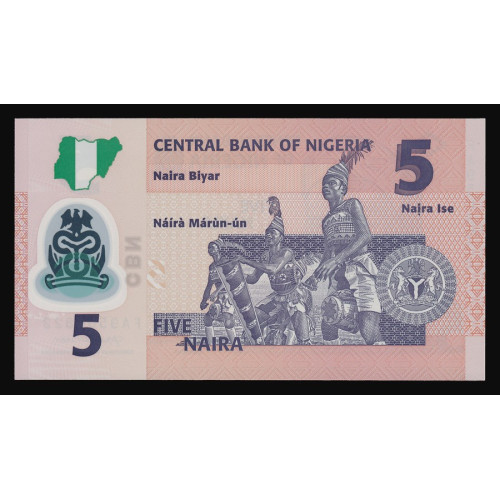 Nigeria, 5 Naira 2020 (Polymer)