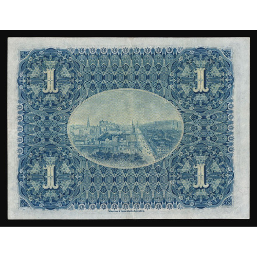 Scotland - The National Bank of Scotland, 1 Pound 1913, G 655-520