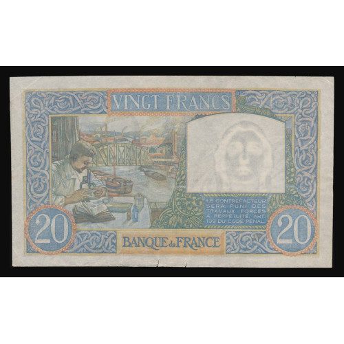 France, 20 Francs 04.12.1941, 173823466