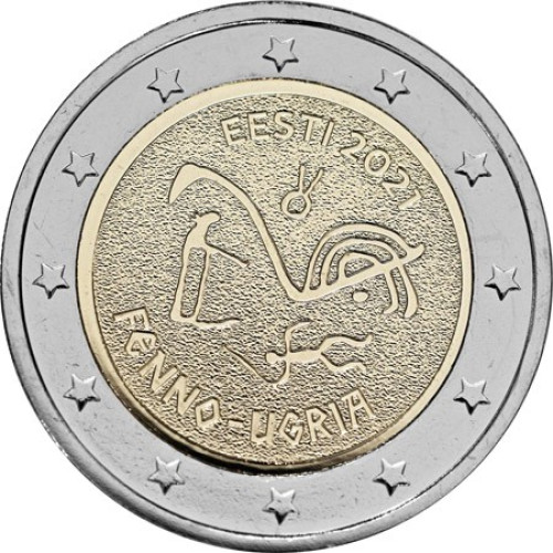 Estonia, 2 Euro 2021, The Finno-Ugric Peoples