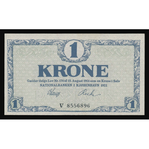 Denmark, 1 Krone 1921, V 8556896