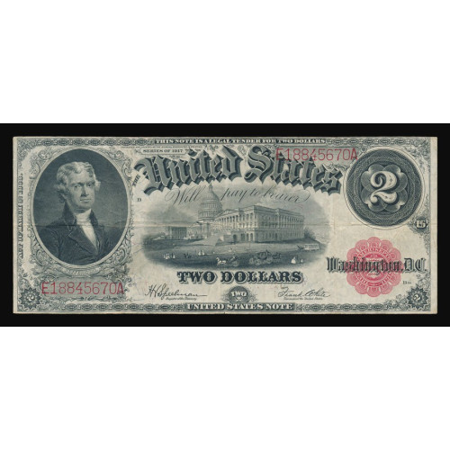 United States, 2 Dollars 1917, E 18845670 A