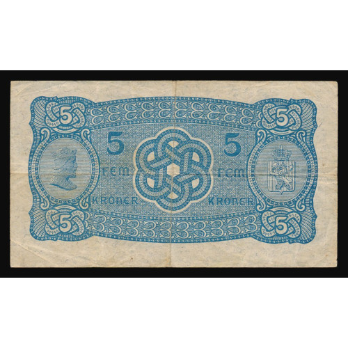 Norway, 5 Kroner 1943, V 6097952