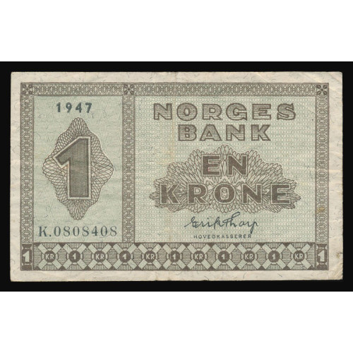 Norway, 1 Krone 1947, K 0808408