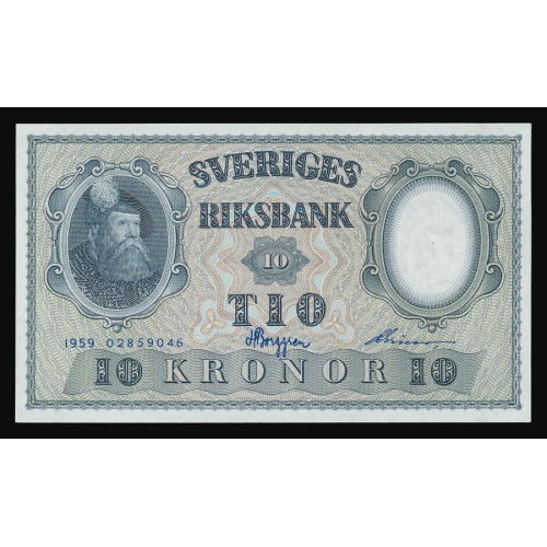 Sweden, 10 Kronor 1959