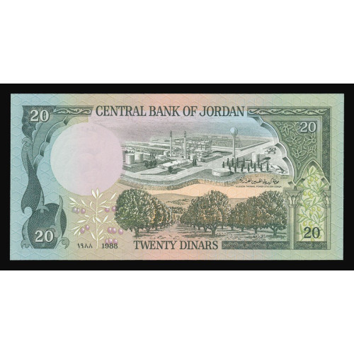 Jordan, 20 Dinars 1988