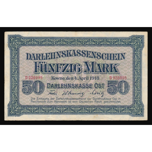 Germany, 50 Mark 1918, D 926995