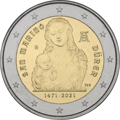 San Marino, 2 Euro 2021, Albrecht Durer