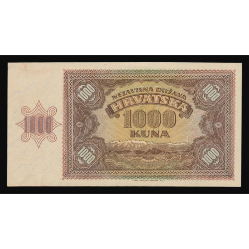 Croatia, 1000 Kuna 1941