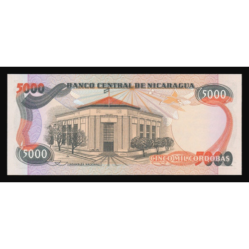 Nicaragua, 5000 Cordobas 1987