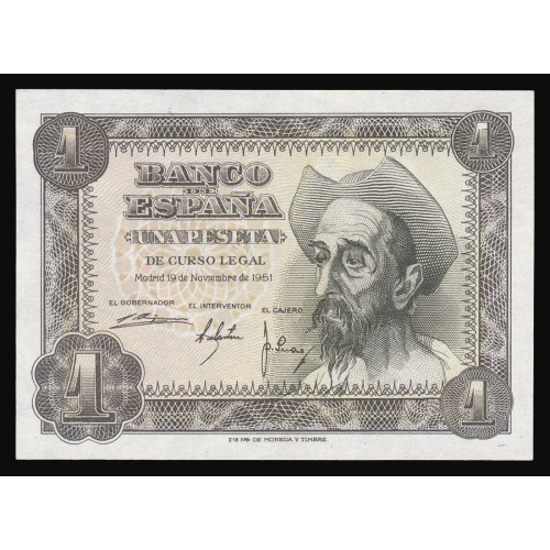 Spain, 1 Peseta 1951