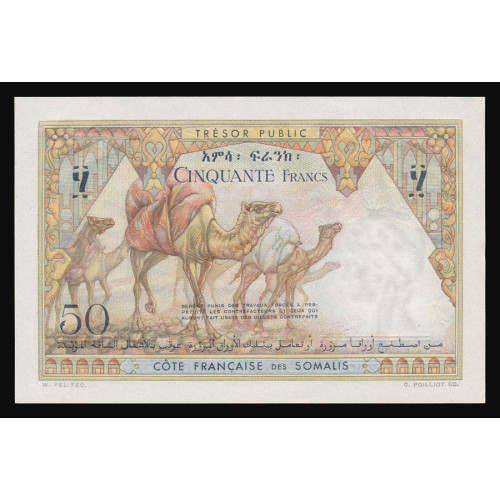 French Somaliland, 50 Francs 1952, 002272100