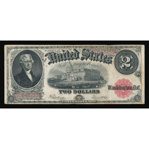 United States, 2 Dollars 1917, D 70643233 A