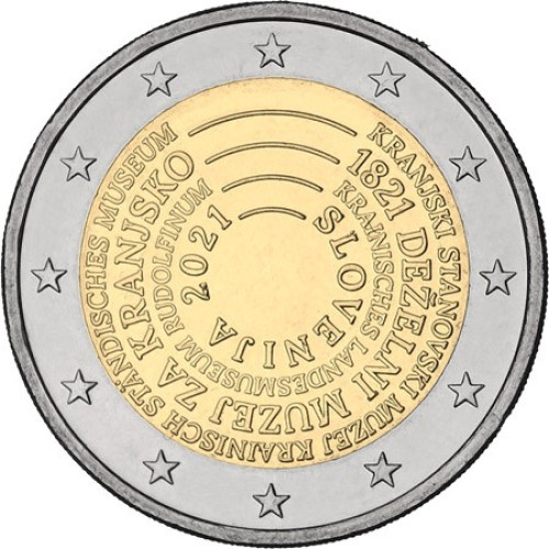 Slovenia, 2 Euro 2021, Carniola Provincial Museum