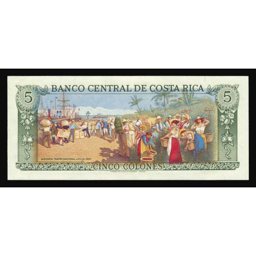 Costa Rica, 5 Colones 1989