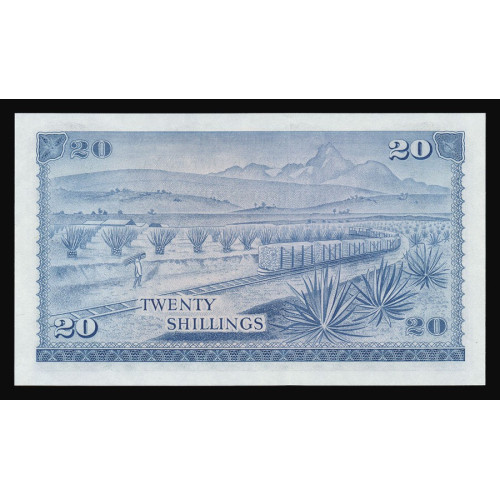 Kenya, 20 Shillings 1973