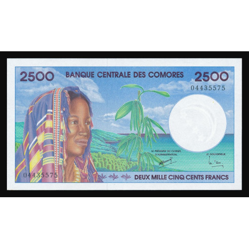 Comoros, 2500 Francs 1997