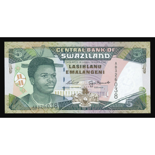 Swaziland, 5 Emalangeni 1995