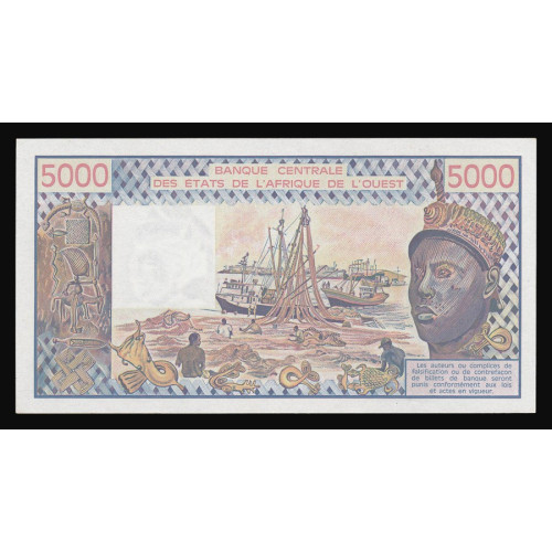 West African States (Ivory Coast), 5000 Francs 1978 (A), 0020006922