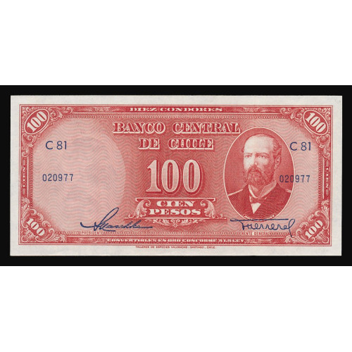 Chile, 100 Pesos = 10 Condores 1947-56, C81 020977