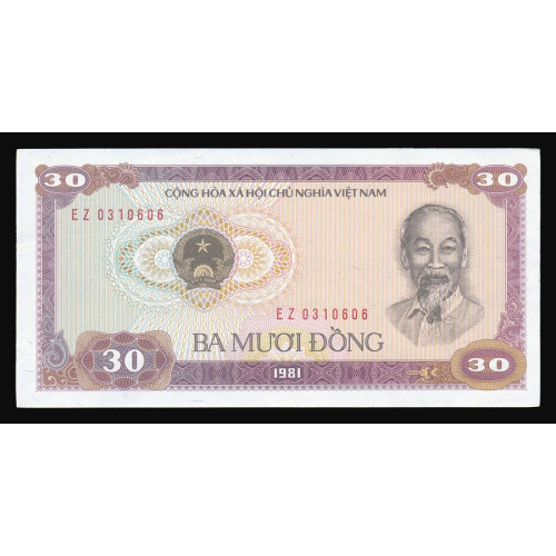 Vietnam, 30 Dong 1981