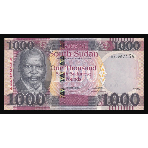 South Sudan, 1000 Pounds 2020