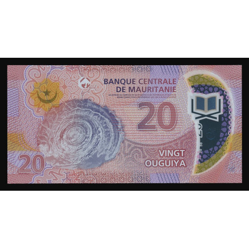 Mauritania, 20 Ouguiya 2020 (Polymer)