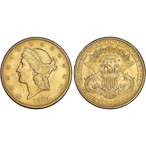 ASV, 20$ dubultērglis (Liberty head)